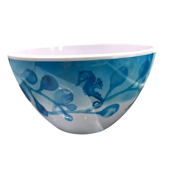 Martha Stewart Coral Blue Sea-Inspired Plate and Bowl Set Dh1323 - Picture 2 of 10